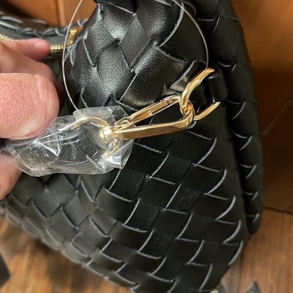 Ophelia Roe Black Knotted Handle Bag Purse NWT - Picture 8 of 10